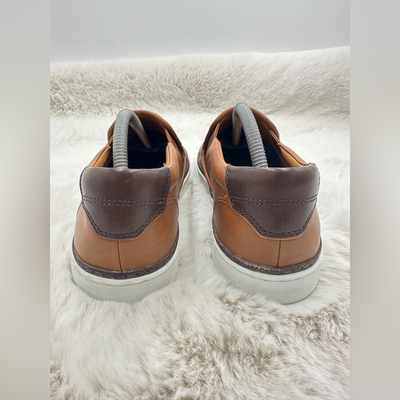 Allen Edmonds Mens Alpha Woven Lugg Brown Leather White Sole‎ Shoe Size 9 - Picture 7 of 10